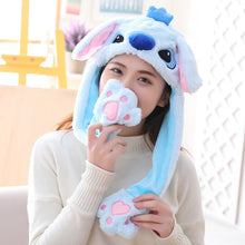 Load image into Gallery viewer, Various styles Cute Rabbit Hat with light Funny Air Float Filling Ear Moving Cap Cartoon Plush Stuffed Toys Gifts for child