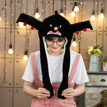 Load image into Gallery viewer, Various styles Cute Rabbit Hat with light Funny Air Float Filling Ear Moving Cap Cartoon Plush Stuffed Toys Gifts for child