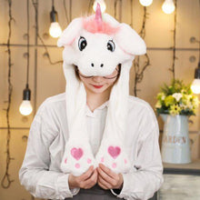 Load image into Gallery viewer, Various styles Cute Rabbit Hat with light Funny Air Float Filling Ear Moving Cap Cartoon Plush Stuffed Toys Gifts for child