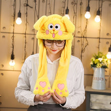 Load image into Gallery viewer, Various styles Cute Rabbit Hat with light Funny Air Float Filling Ear Moving Cap Cartoon Plush Stuffed Toys Gifts for child
