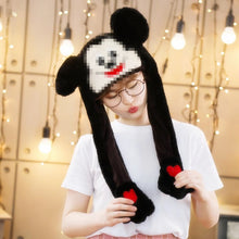 Load image into Gallery viewer, Various styles Cute Rabbit Hat with light Funny Air Float Filling Ear Moving Cap Cartoon Plush Stuffed Toys Gifts for child