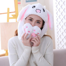 Load image into Gallery viewer, Various styles Cute Rabbit Hat with light Funny Air Float Filling Ear Moving Cap Cartoon Plush Stuffed Toys Gifts for child
