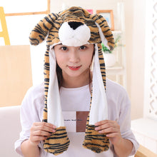 Load image into Gallery viewer, Various styles Cute Rabbit Hat with light Funny Air Float Filling Ear Moving Cap Cartoon Plush Stuffed Toys Gifts for child