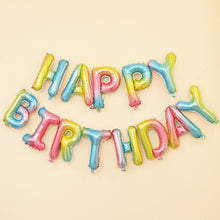 Load image into Gallery viewer, 16-inch Happy Birthday Letter Balloon Children's Birthday Inflatable Children Birthday Party Decoration Kid's Party Balloon