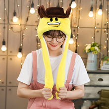 Load image into Gallery viewer, Various styles Cute Rabbit Hat with light Funny Air Float Filling Ear Moving Cap Cartoon Plush Stuffed Toys Gifts for child
