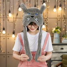 Load image into Gallery viewer, Various styles Cute Rabbit Hat with light Funny Air Float Filling Ear Moving Cap Cartoon Plush Stuffed Toys Gifts for child
