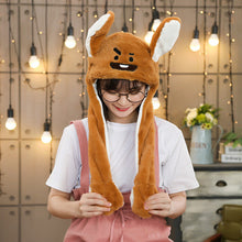 Load image into Gallery viewer, Various styles Cute Rabbit Hat with light Funny Air Float Filling Ear Moving Cap Cartoon Plush Stuffed Toys Gifts for child
