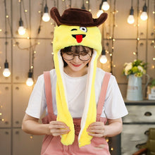 Load image into Gallery viewer, Various styles Cute Rabbit Hat with light Funny Air Float Filling Ear Moving Cap Cartoon Plush Stuffed Toys Gifts for child
