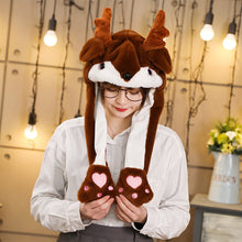Load image into Gallery viewer, Various styles Cute Rabbit Hat with light Funny Air Float Filling Ear Moving Cap Cartoon Plush Stuffed Toys Gifts for child
