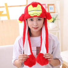 Load image into Gallery viewer, Various styles Cute Rabbit Hat with light Funny Air Float Filling Ear Moving Cap Cartoon Plush Stuffed Toys Gifts for child
