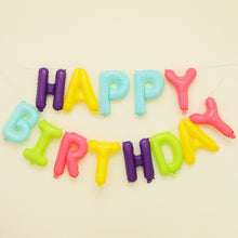 Load image into Gallery viewer, 16-inch Happy Birthday Letter Balloon Children's Birthday Inflatable Children Birthday Party Decoration Kid's Party  Balloon
