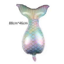 Load image into Gallery viewer, Mermaid Party Supplies Mermaid Balloon Banner Decoration  Birthday Party Favors Kids Birthday cartoon hat
