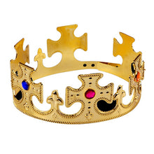 Load image into Gallery viewer, Birthday Imperial Crown Toy Crown Kid Toys Happy Birthday Party Decoration Royal King Plastic Crown Prince Costume Accessory
