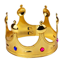 Load image into Gallery viewer, Birthday Imperial Crown Toy Crown Kid Toys Happy Birthday Party Decoration Royal King Plastic Crown Prince Costume Accessory

