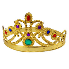 Load image into Gallery viewer, Birthday Imperial Crown Toy Crown Kid Toys Happy Birthday Party Decoration Royal King Plastic Crown Prince Costume Accessory
