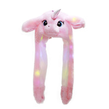 Load image into Gallery viewer, Cute Rabbit / panda Hat with light Funny Air Float Filling Ear Moving Cap Cartoon Plush Stuffed Toys Gifts
